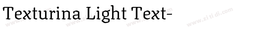 Texturina Light Text字体转换